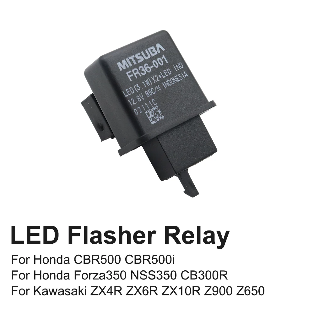 Motorcycle LED Flasher Relay Turn Signal Bulb Hyper Flash Switch For Kawasaki ZX4R ZX6R ZX10R Z900 Z650 For Honda Forza NSS 350