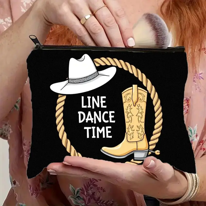 A Lightweight And Portable Makeup Organizer Designed in a 2D Flat Western Style, Complete with a Zipper Closure