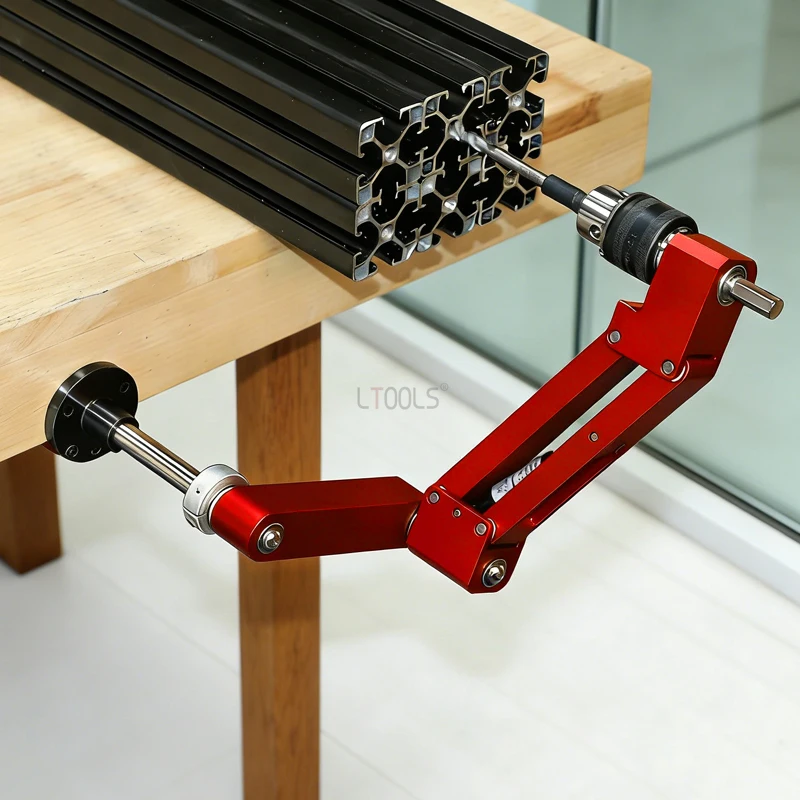 Tapping Cantilever Bracket Electric Drill Tapping Auxiliary Tool Aluminum Alloy DIY Horizontal Vertical Tapping Assist Fixture
