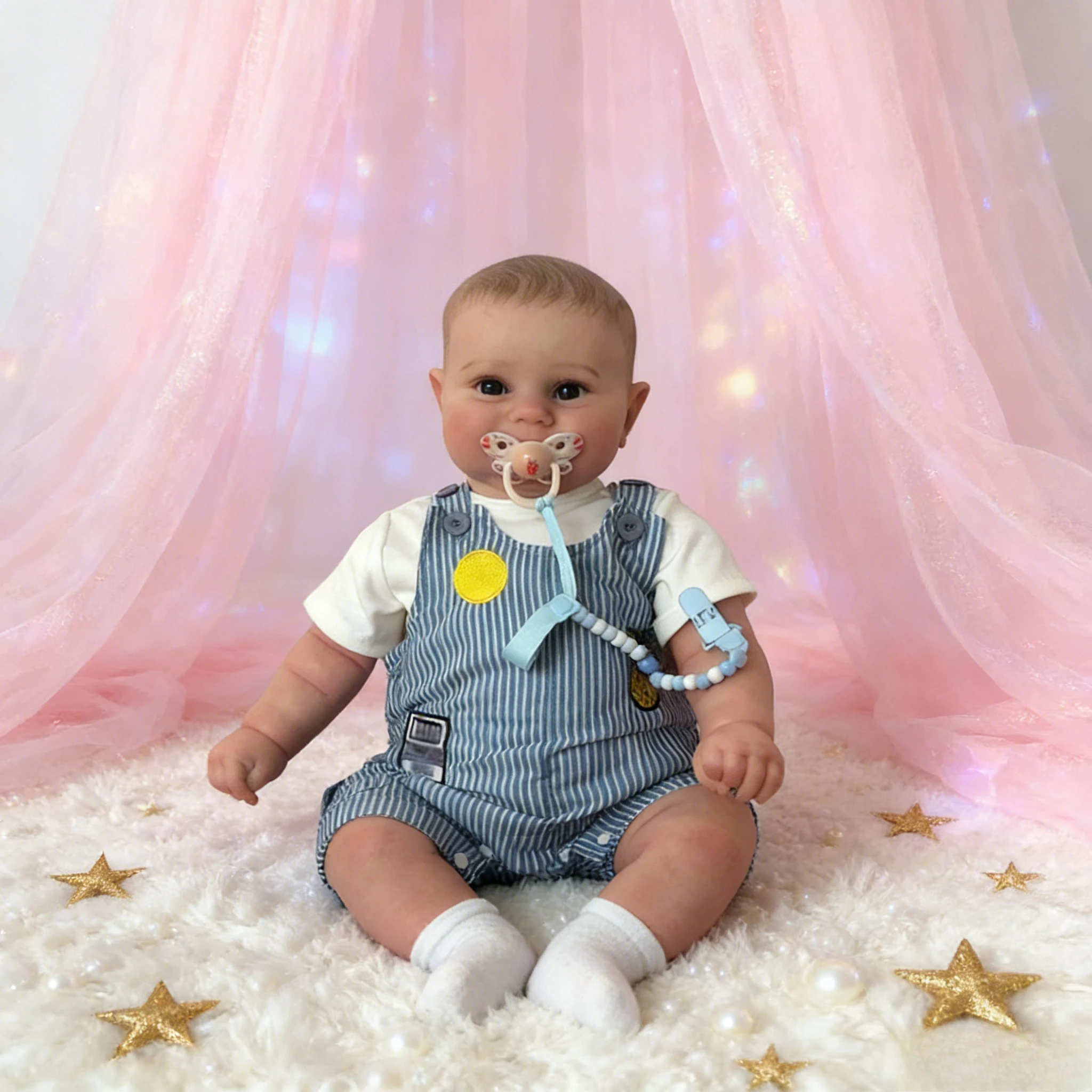 60CM Khổng Lồ Cho Bé Kích Thước Tái Sinh Tập Đi Maddie Cậu Bé Sống Động Như Thật 3D Da Nhiều Lớp Tranh Có Thể Nhìn Thấy Tĩnh Mạch Âu Yếm Mềm Mại cơ Thể