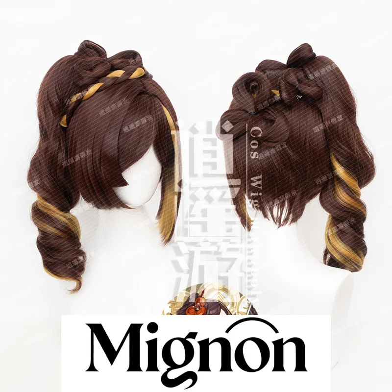 

Genshin Impact Chiori, парик для косплея, имитация кожи головы, зажим в виде тигра, хвост, отдельная коса, подарок на Хэллоуин