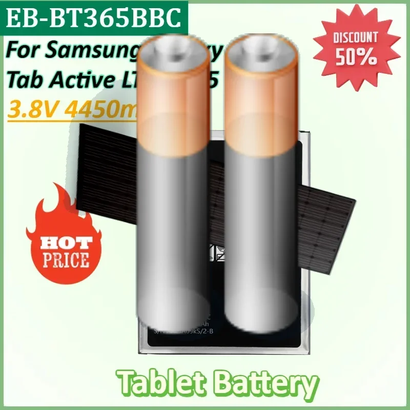 

EB-BT365BBC 3.8V 4450mAh Battery for Samsung Galaxy Tab Active 2 SM-T365F0 SM-T395 SM-T395C SM-T395N SM-T390 SM-T360 EB-BT365BBE