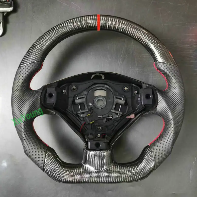 For Peugeot 307 307SW 307CC 100% Real Carbon Fiber Car Steering Wheel