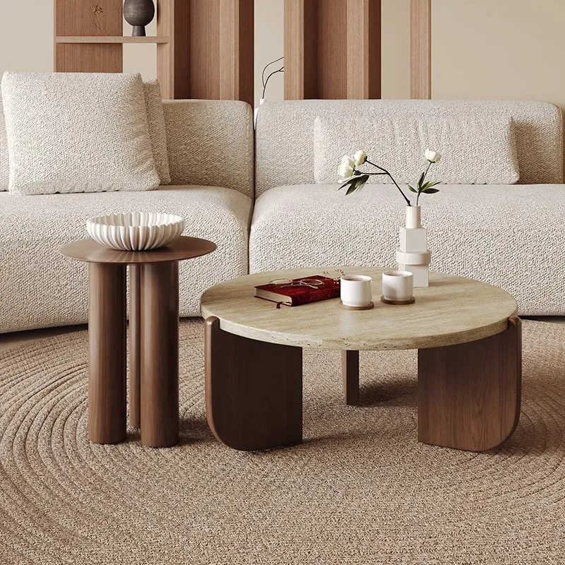 

Solid Wood Modern Coffee Table Japanese Design Unique Antique Minimalist Side Table Computer Decoration Couchtisch Furniture