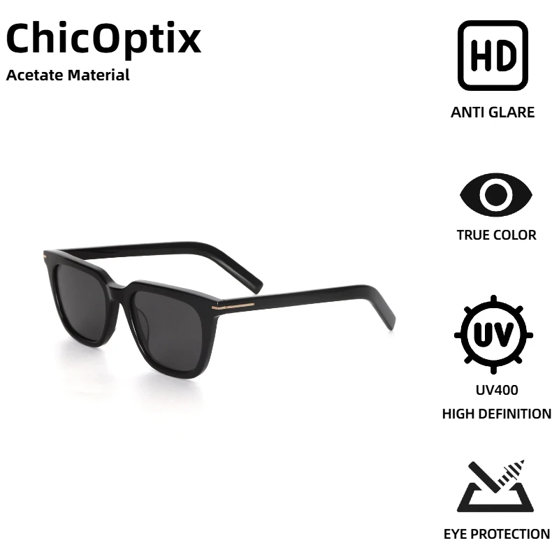 

ChicOptix Ретро модные женские солнцезащитные очки в прямоугольной ацетатной оправе модные мужские классические ретро роскошный дизайн солнцезащитные очки UV400