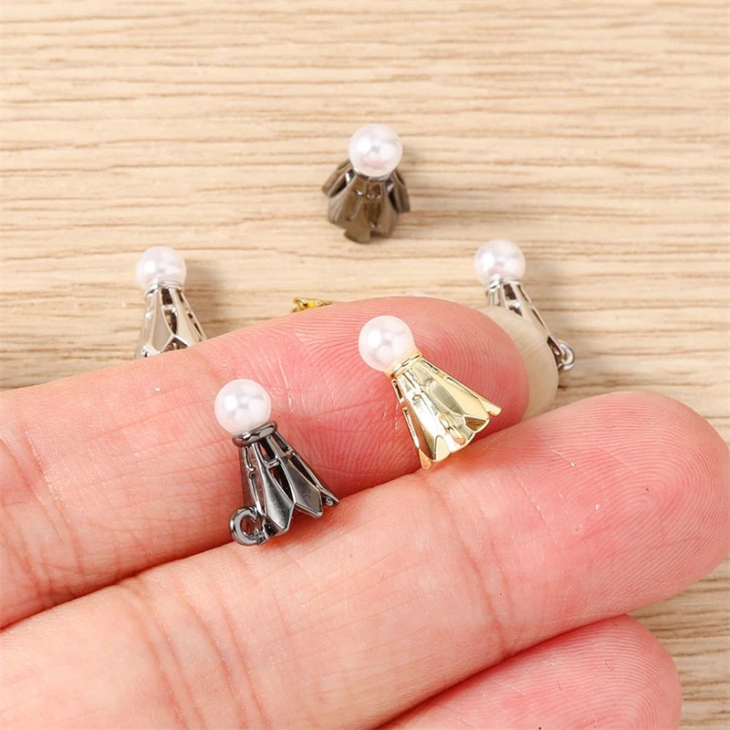 5 Stück 9 x 11 mm niedliche Mini-3D-Metall-Sport-Badminton-Anhänger für die Schmuckherstellung, Tropfenohrringe, Halsketten, DIY-Bastelzubehör – Detail 3