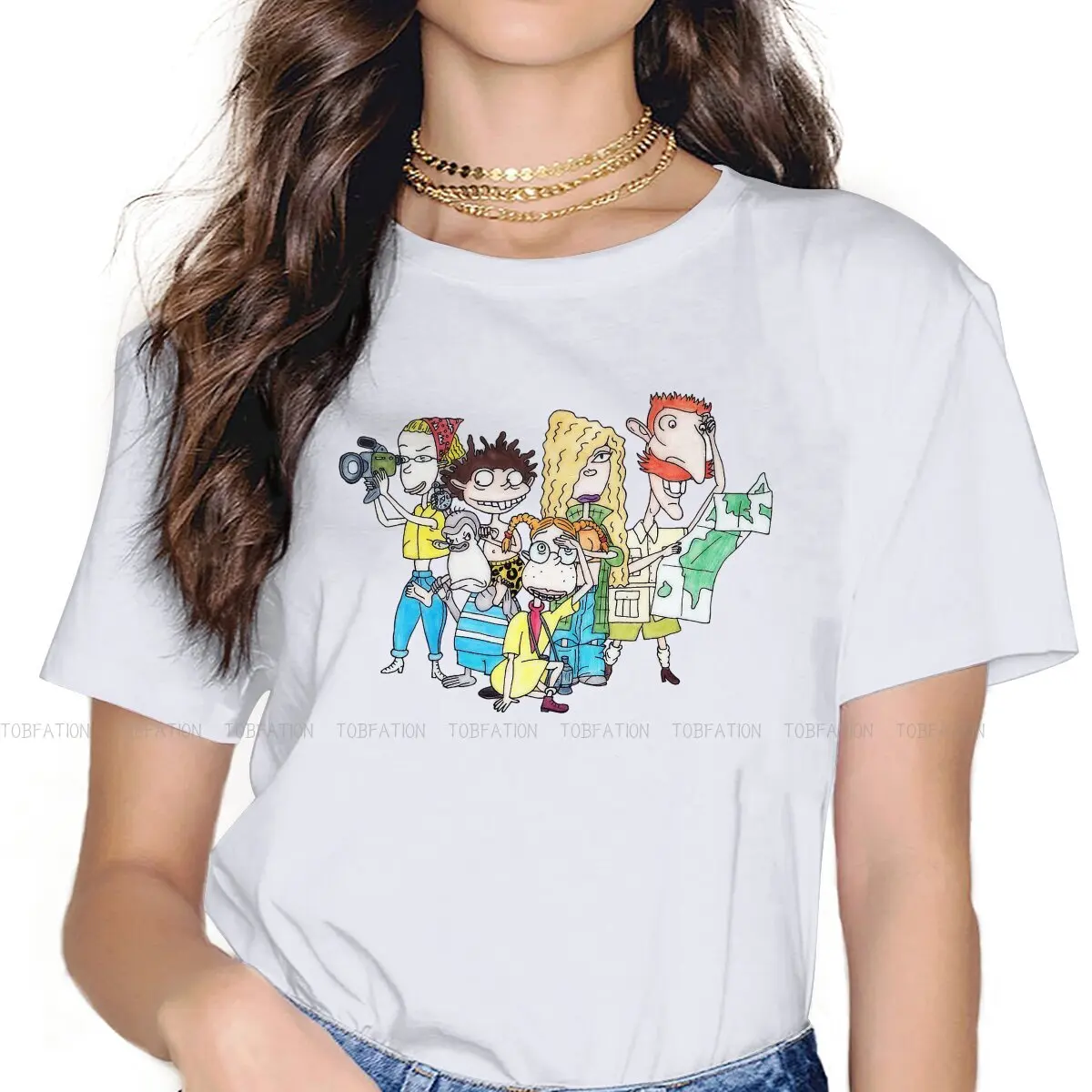 Characters Classic  O Neck TShirt The Wild Thornberrys Eliza Nigel Cartoon Fabric Original T Shirt Girl New Design 4XL Hot Sale