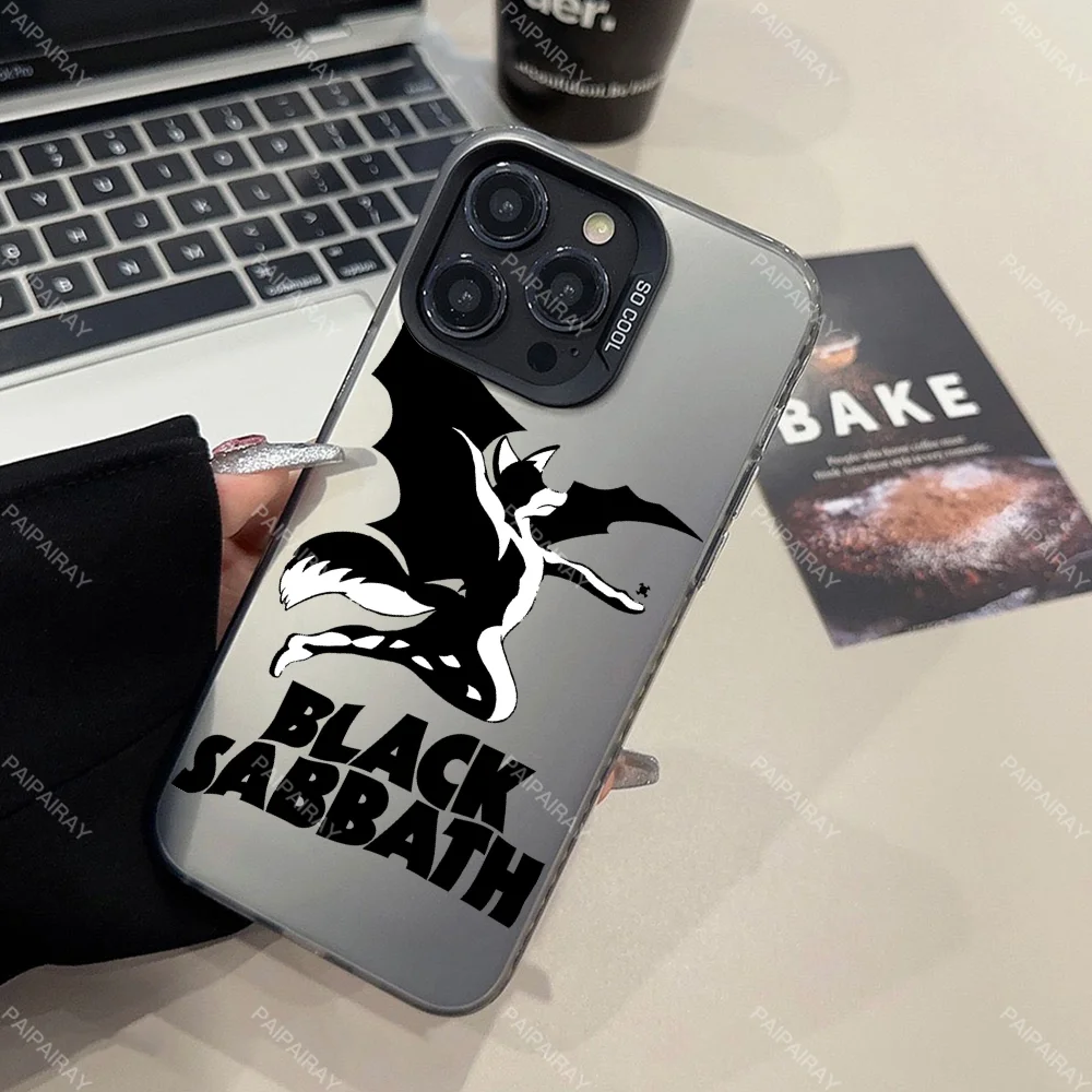 The Band B-Black S-Sabbath لهاتف سامسونج جالاكسي S20 23 24 25 30 32 34 35 FE Plus Ultra حافظة هاتف شل حماية الغطاء الخلفي IMD #3