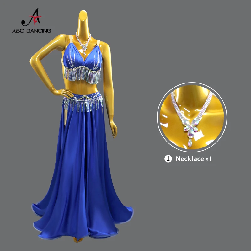 Traje de Danza del Vientre para Práctica, Vestido de Noche para Bailarinas, Disfraz de Carnaval, Falda para Actuación en Escenario, Traje de Danza para Niñas