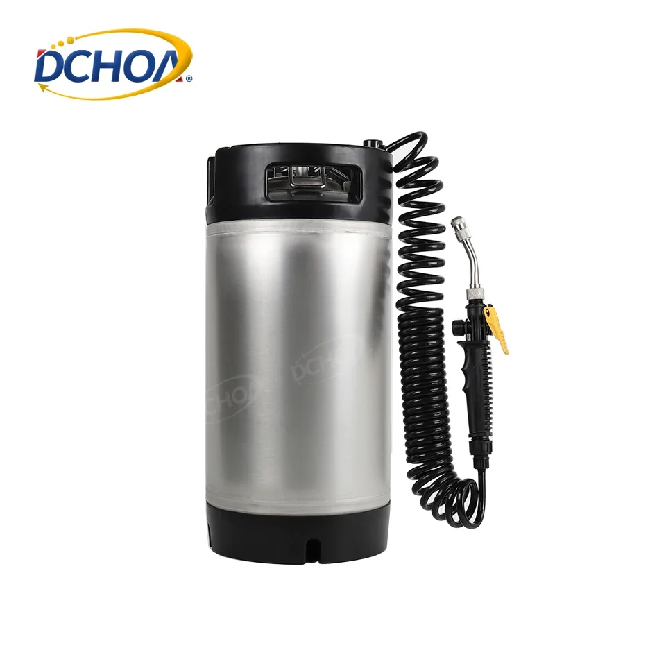 

DCHOA 9.5L Commercial Car Beauty Detailing Stainless Steel Pressurized Water Sprayer Gun For Vehicle Cleaning