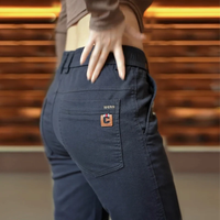 2024 New Design Spring Korean Fashion Men's Casual Pants Regular Elastic Slim Business Work Pants Men Breathable Trousers