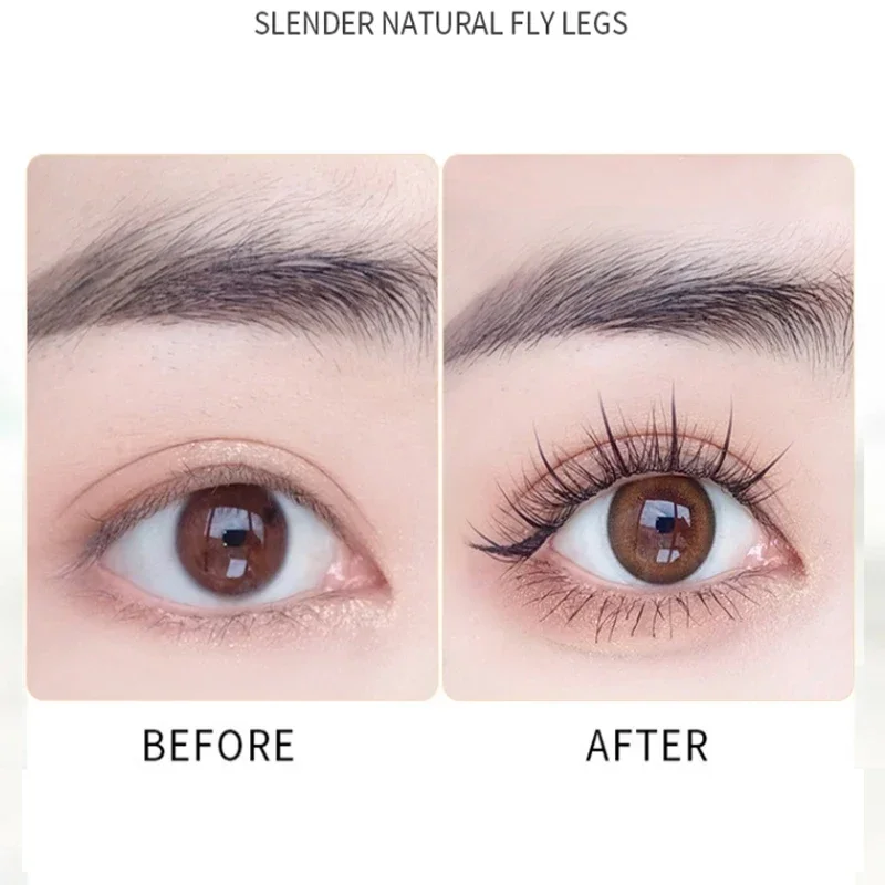 Di alta Qualità Ultra-fine Piccola Spazzola Testa Lash Mascara Allungamento Ciglia 3D Mascara Ciglia Spessa Fine Curled Tinta Cosmetici