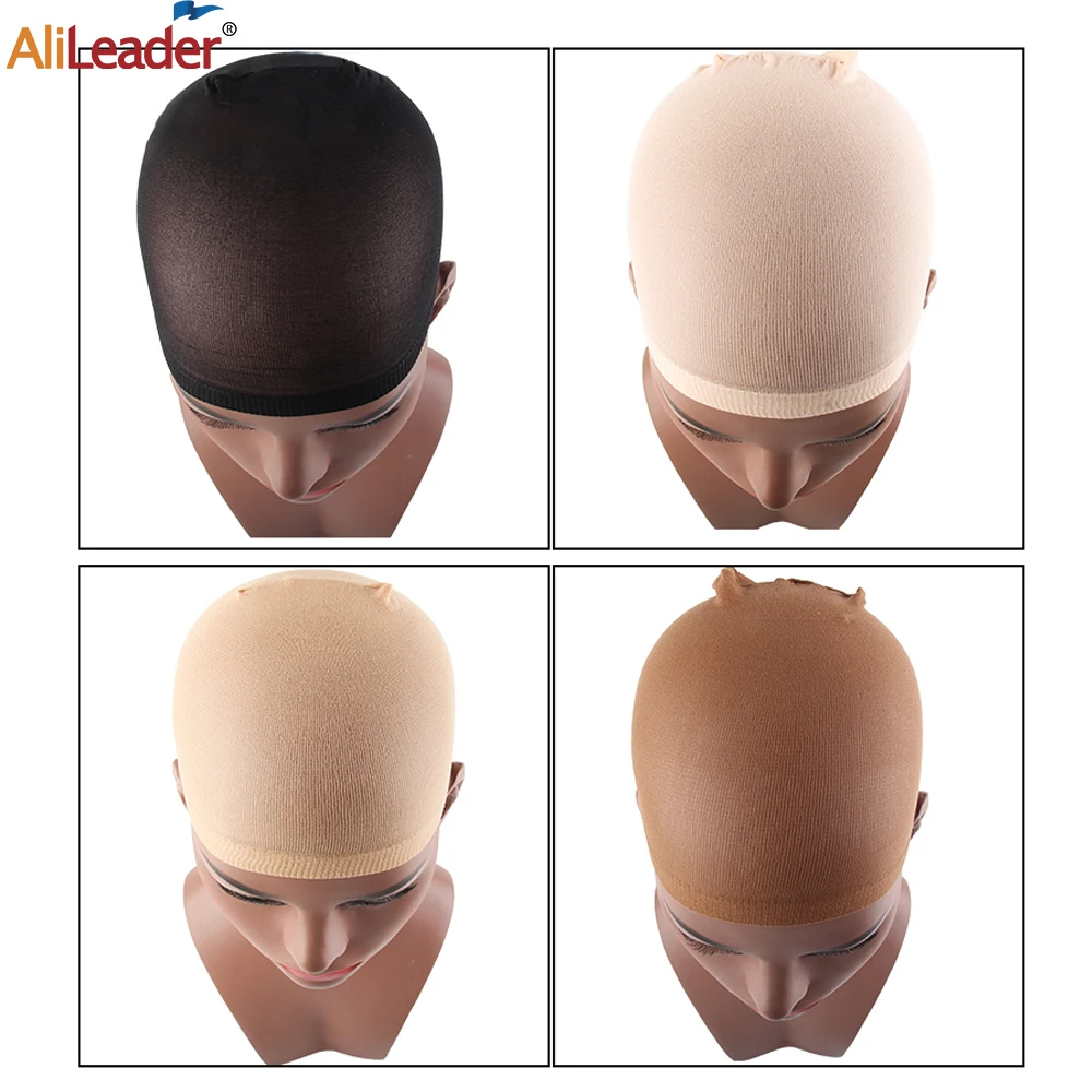 Wig Caps Stretchable Hair Nets Stocking Caps For Wigs Stretchy Nylon Wig Cap For Women Elastic Medium Nude Wig Cap For Cosplay