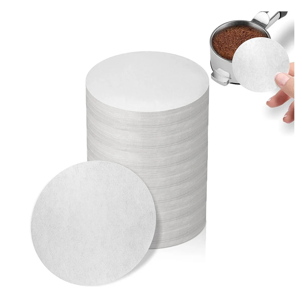 

ABBO-Espresso Filter Paper 51mm-800PCS Unbleached Coffee Paper Filter for Espresso Machine - Portafilter Espresso Filters