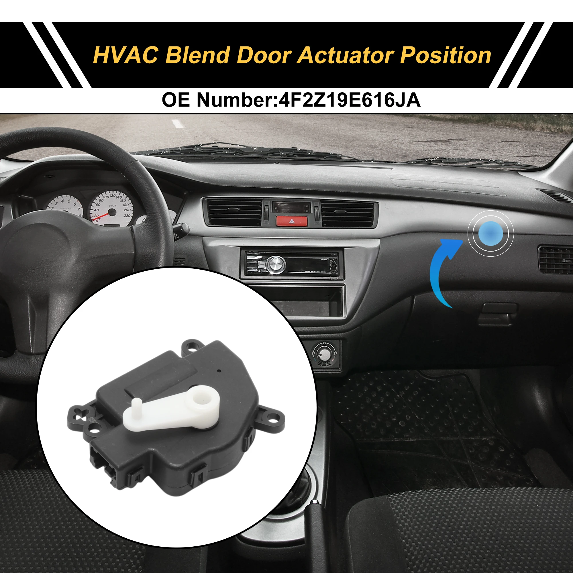 

Замена привода двери смеси обогревателя UXCELL HVAC для Ford F150 05-08, No 4F2Z19E616JA