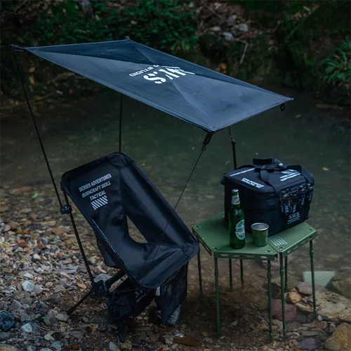 Imagen 2 del producto WELLHIKE SWS Toldo parasol Juego de sillas plegables Camping Playa Pesca Silla plegable portátil Toldo