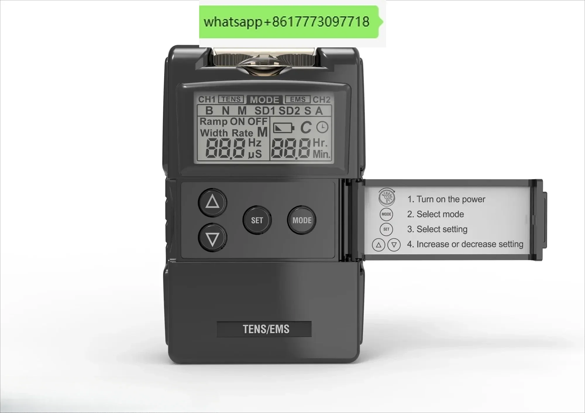 

Physical therapy equipments TENS,NMES,Muscle stim handhole device