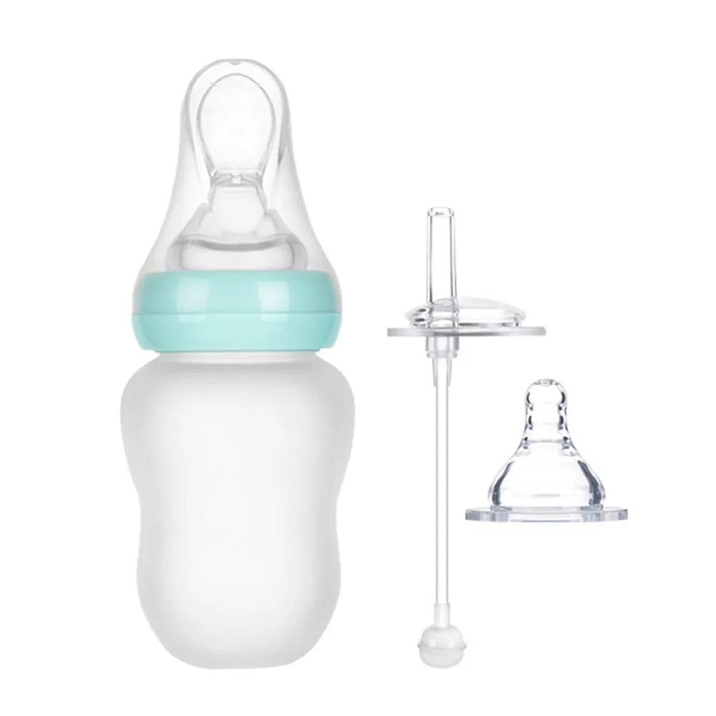 

Детская бутылочка для кормления, силиконовая бутылочка для молока, безопасный и полезный для здоровья материал из полипропилена, удобная в использовании, удобная для родителей, герметичная, легко собирается, для новорожденных