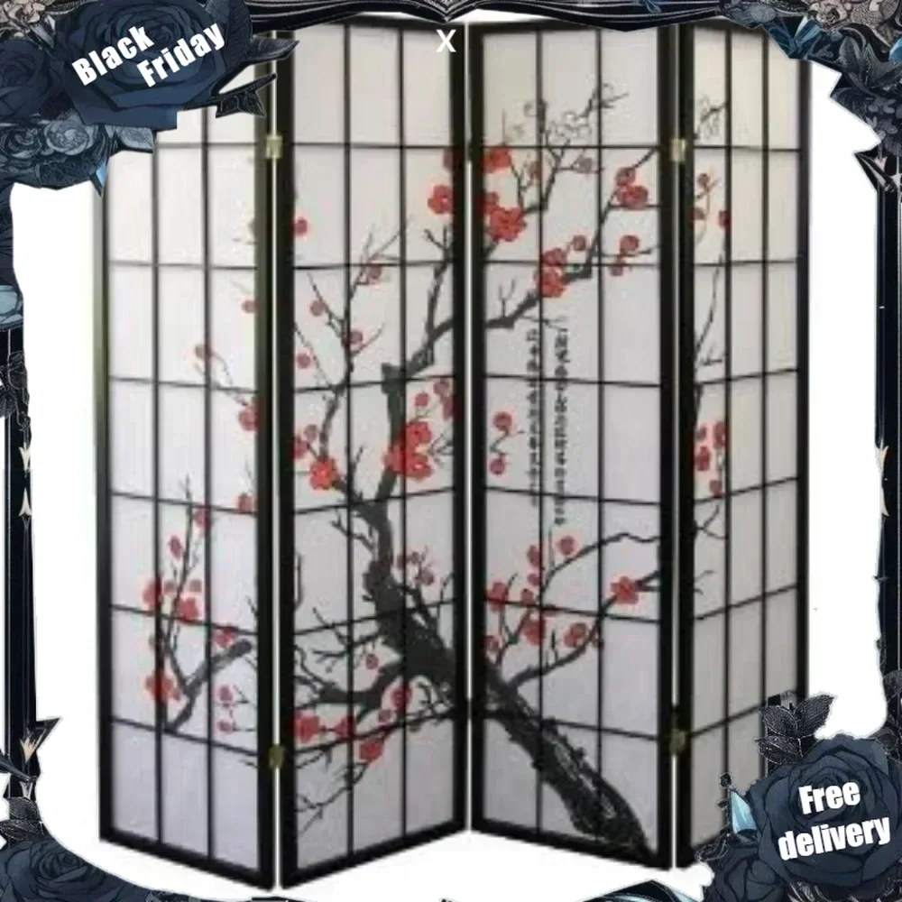 Select Plum Blossom color and Panel Room Divider