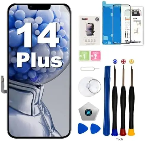 

iPhone 14 Plus 6.7' LCD Display Replacement with Tools & Protector