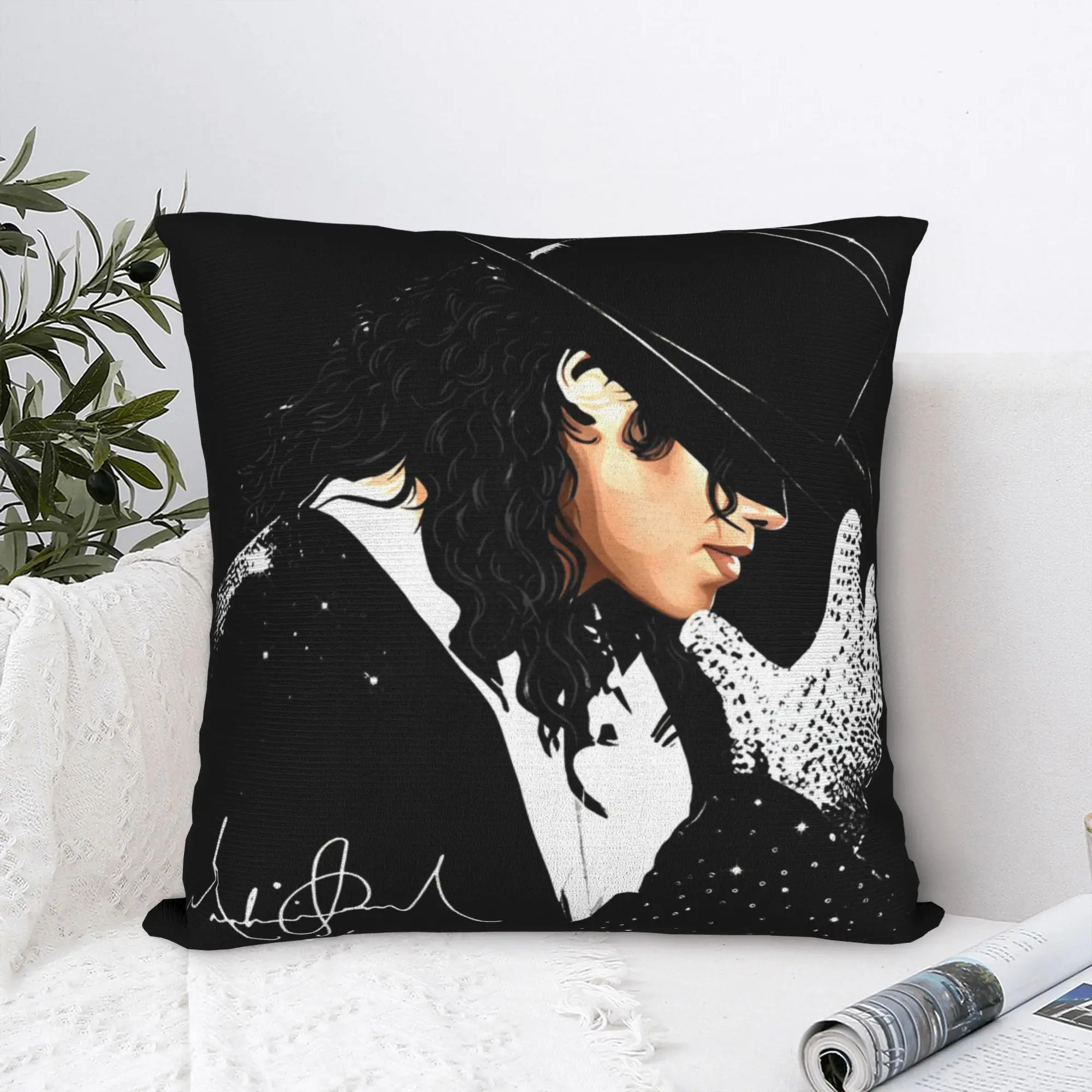 Michael Jackson Glove Dance Pillow Cover  Retro Trendy Pillow Case For Wedding Party Home Decor Soft Pillowcases Gift Idea