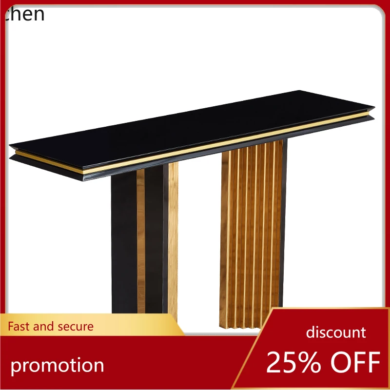 HT entrance table against the wall light luxury table sofa back several cabinets partition strip case long strip narrow