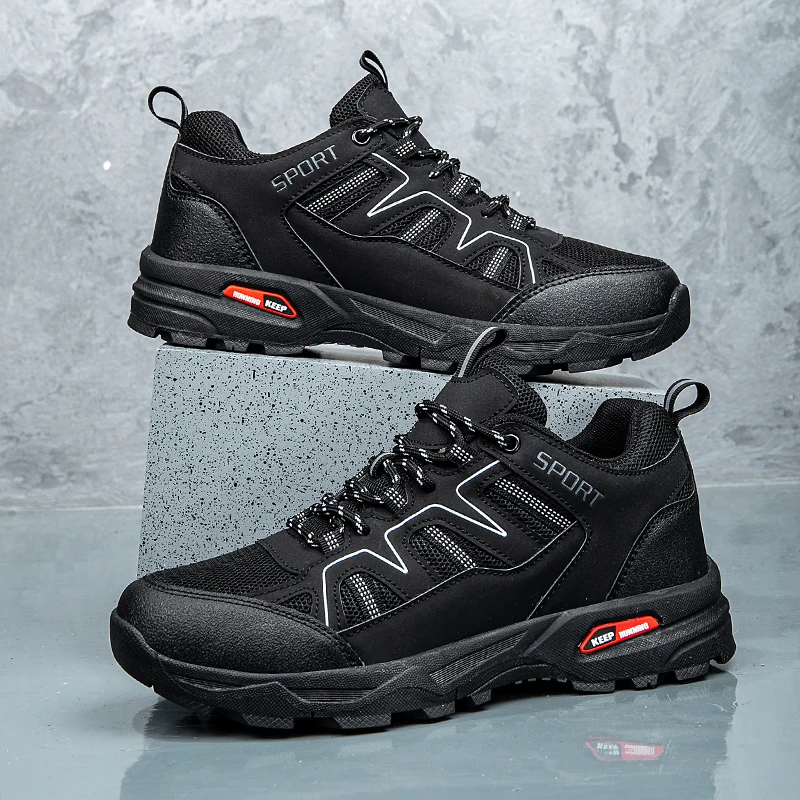 

LiXingMing мужская походная обувь уличные дышащие нескользящие износостойкие альпинистские спортивные мужские охотничьи треккинговые кроссовки