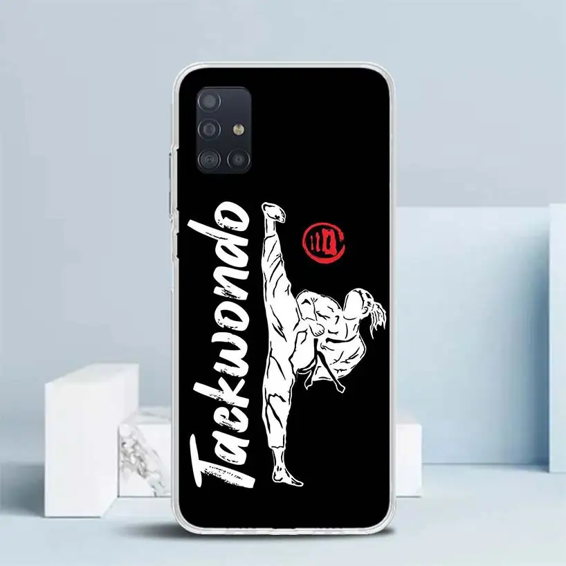 Kungfu Taekwondo Soft Cover for Samsung Galaxy A51 A50S A71 A70 Phone Case A41 A31 A21S A11 A40 A30S A20E A10S A6 A7 A8 A9 +