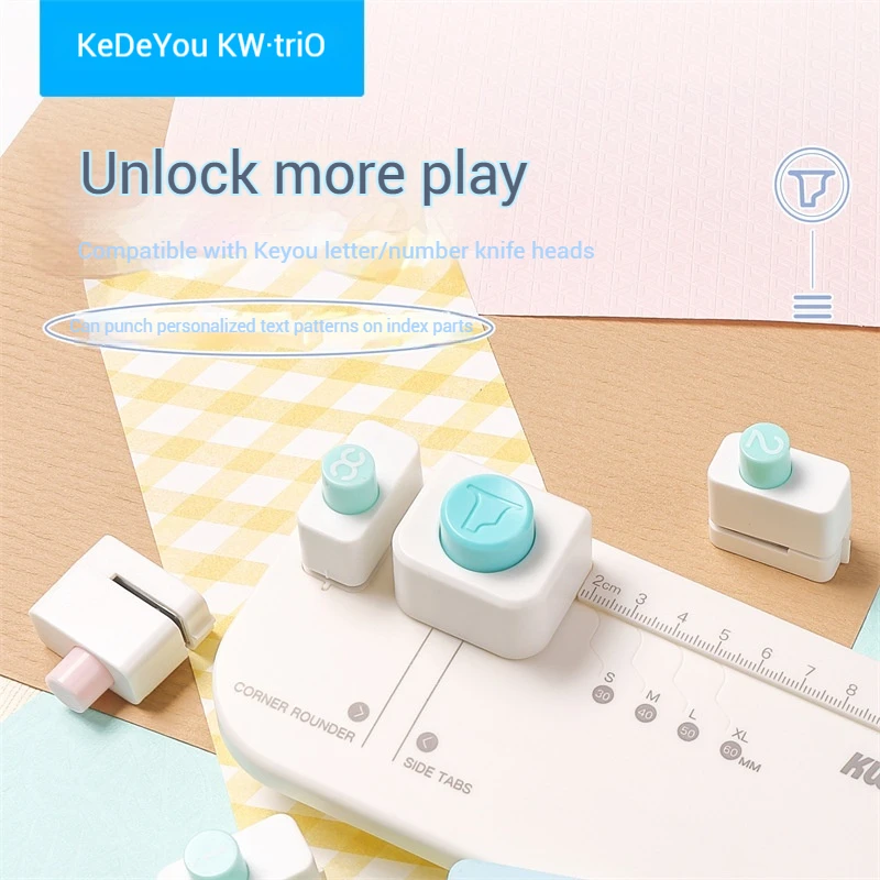 Creatore di divisori creativi Separatore di fogli sciolti Etichette Puncher Strumento fatto da sé Divisori per linguette portatili multiuso Strumento per la creazione
