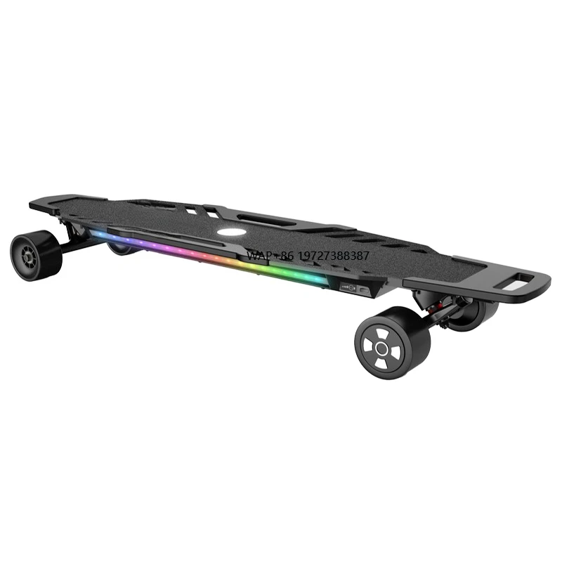 2025 Waterproof Dual Motor Off Road Electric Skate Board, Remote Control Offroad All Terrain Electric Skateboard Longboard