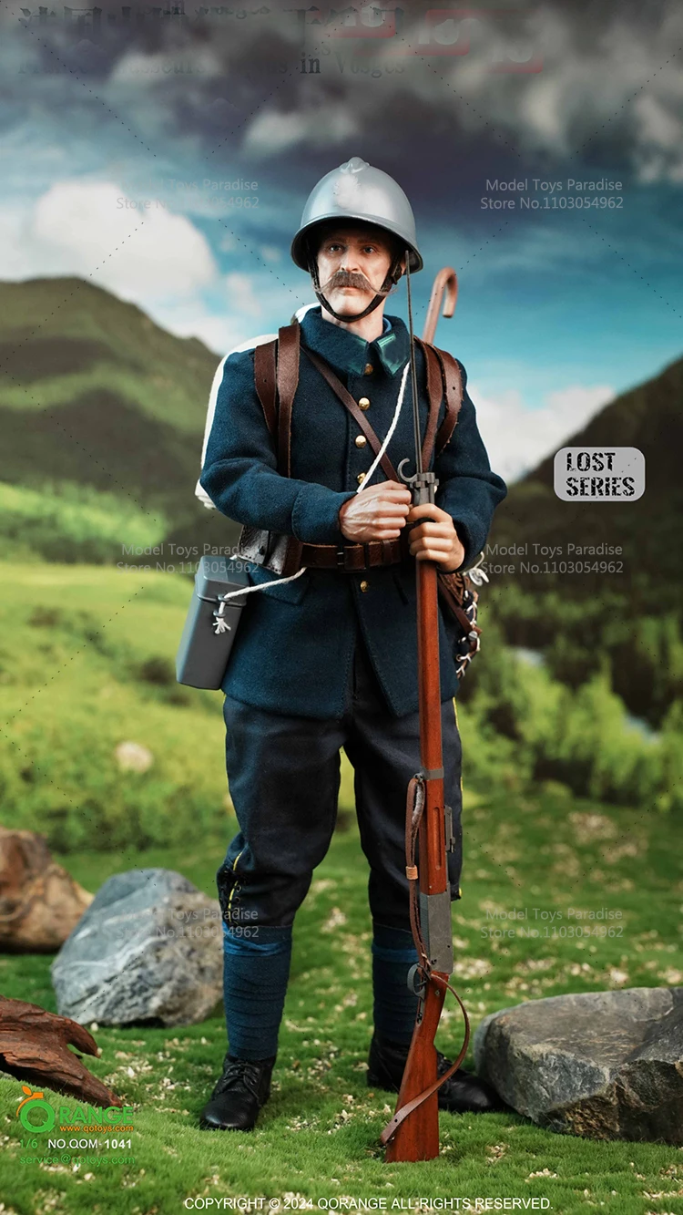 QORANGE QOTOYS QOM-1041 1/6 Collectible Toys French Mountain Hunters Alpins in Vosges 12'' Men Soldier Action Figure Model Gifts