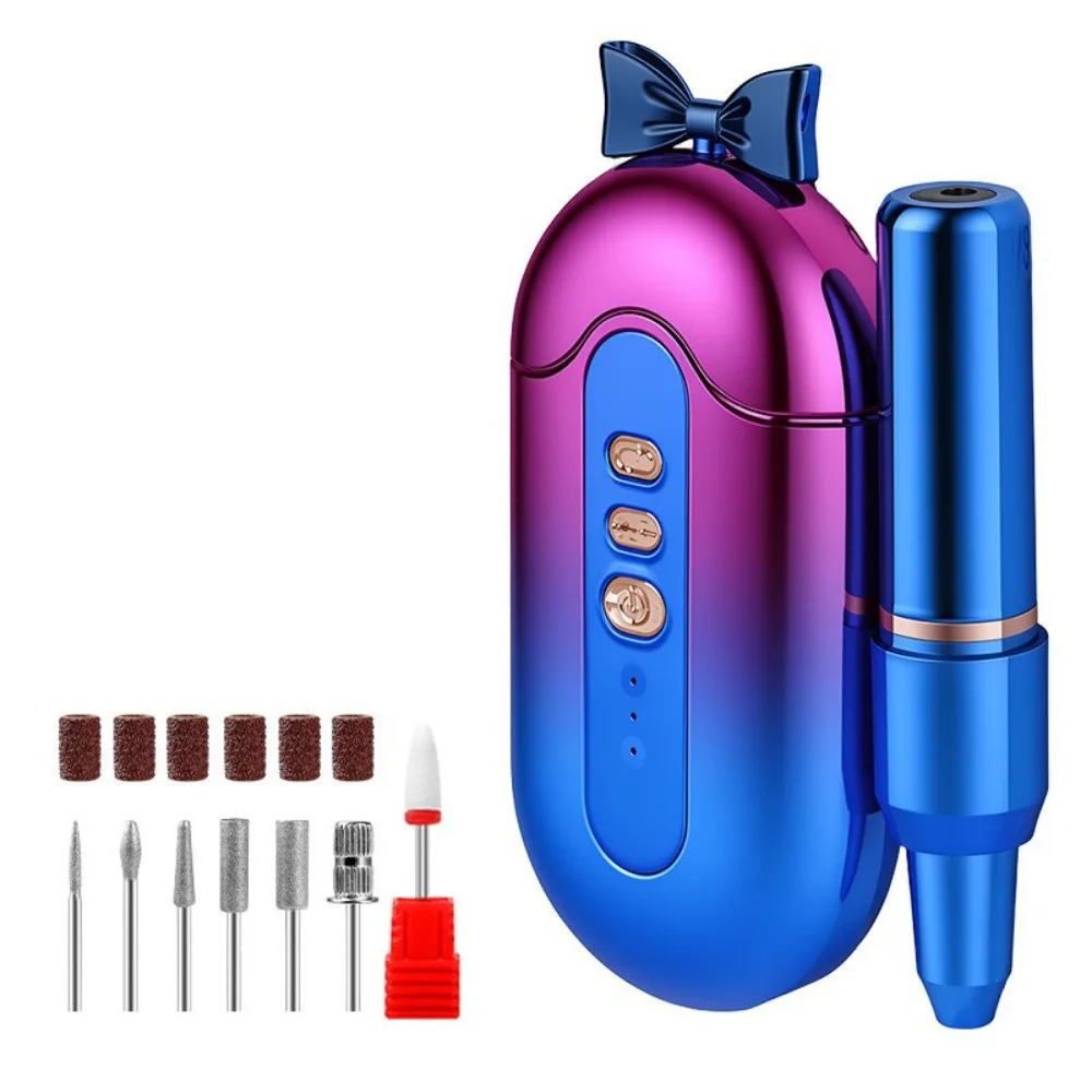 Rechargeable Nail Polisher High-speed Professional Electric Nail Grinder Three-speed Adjustment Portable Nail Drill Machine