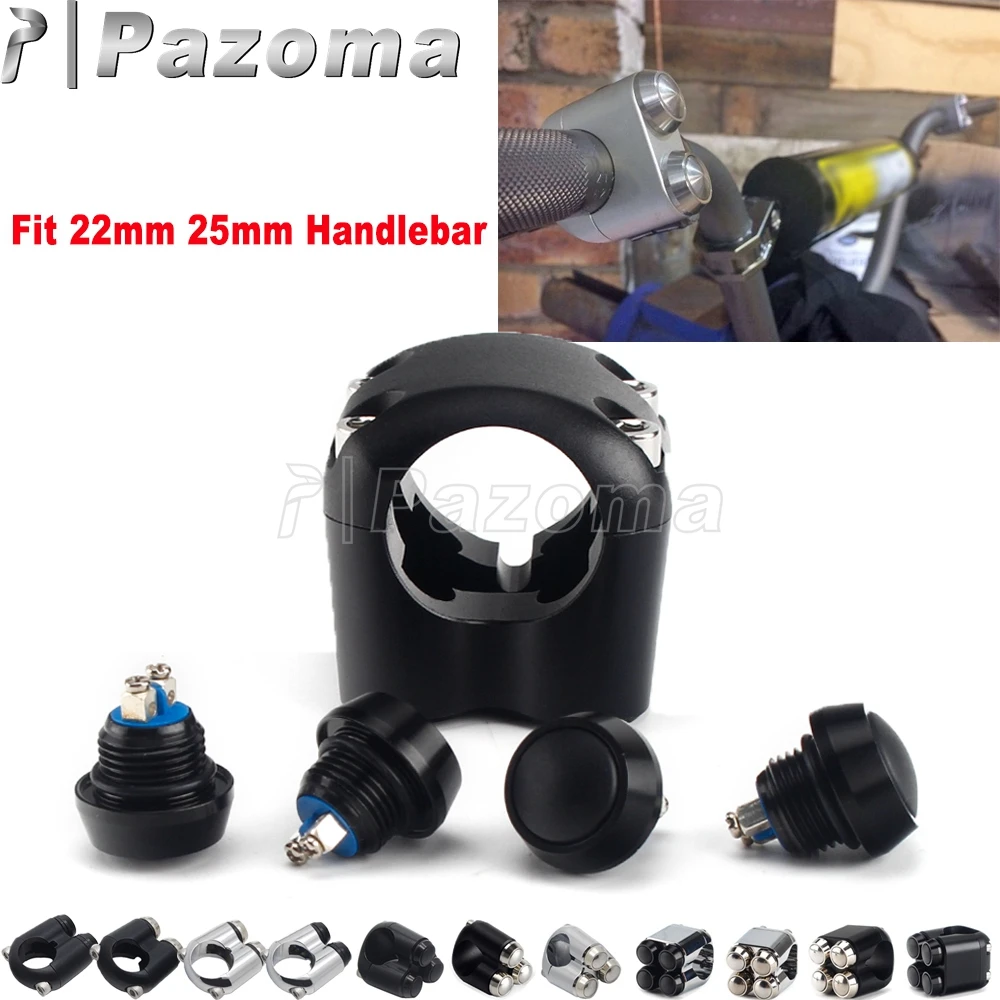 

Motorcycle 2 3 4 Buttons Handlebar Control Switch Turn Signal Light Headlight Horn Switches For Harley Cafe Racer Bobber Chopper