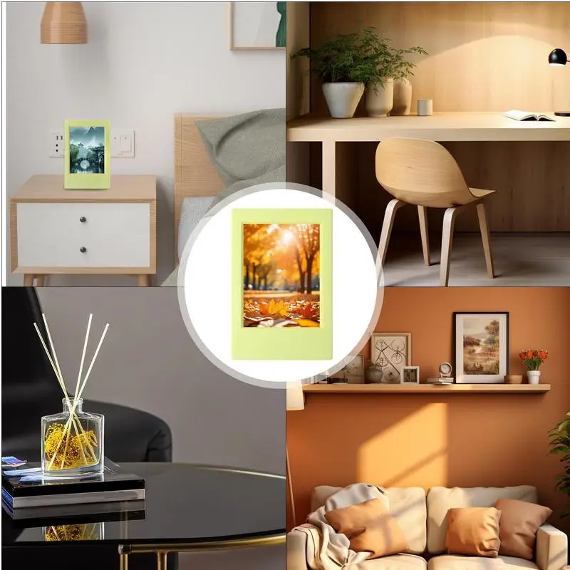 Film Picture Frame Film Picture Frame Display Artistic UV Protection Vertical Frame For 3 Inch Film For Tabletop Desktop Display