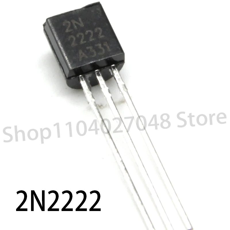 10PCS Brand new Direct plug transistor 2N2222 2N2222A NPN type low power transistor package TO-92