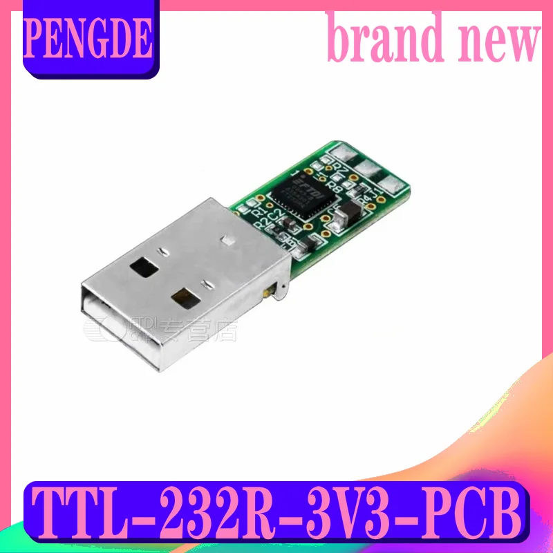 FTDI official genuine TTL-232R-3V3-PCB USB connector 3.3V UART 75mA power output