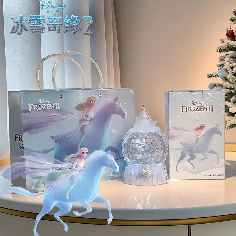 

Disney Princess Elsa Crystal Ball Frozen Elsa Merchandise Music Box Children's Girl Desktop Decor Birthday Toys Gift