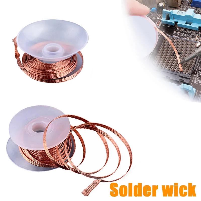 Soldering Wick Desoldering Braid Tape Copper Tin Solder Removal Braid Welding Wire Repair Tool  Solder Wire