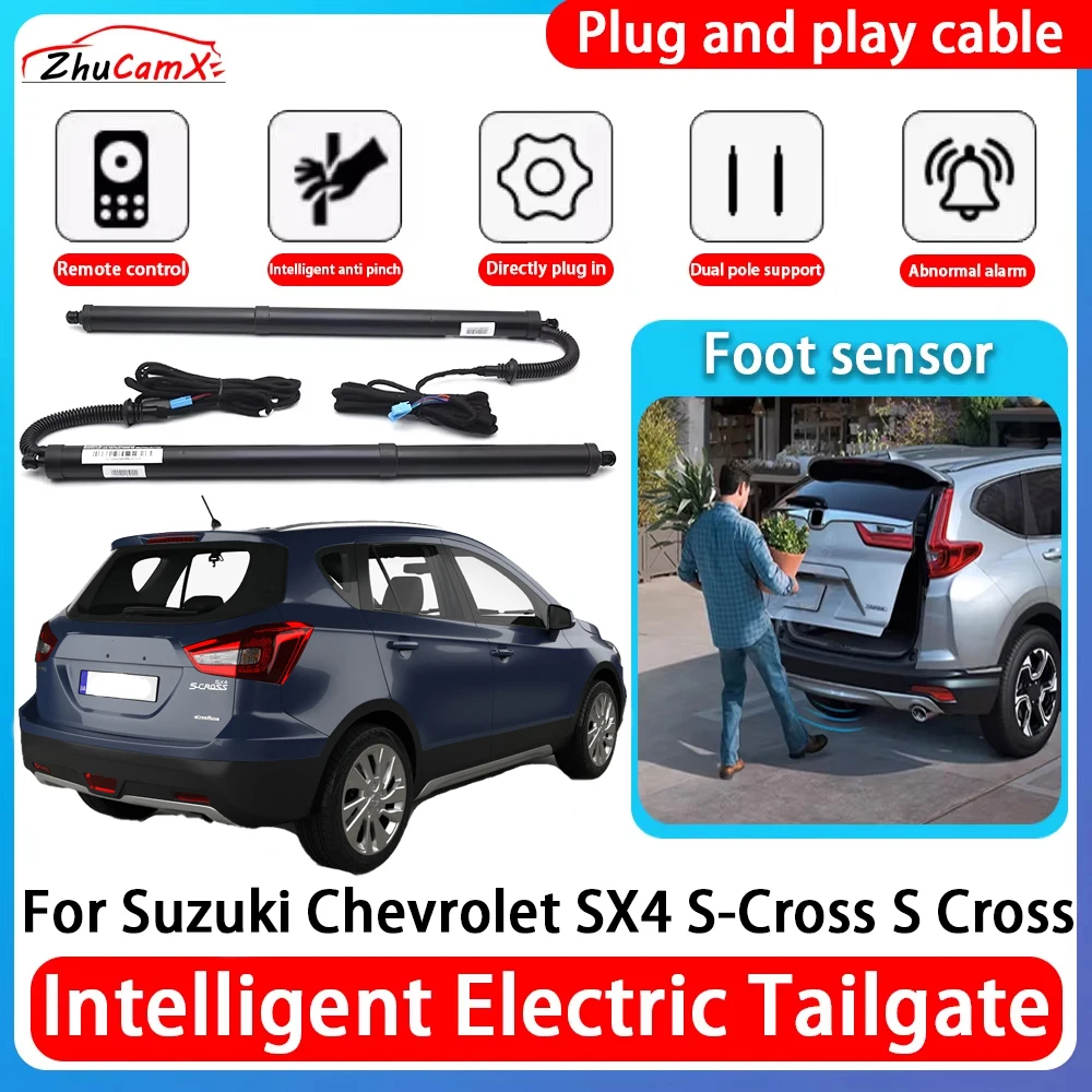 

ZhuCamX Car Power Trunk Electric Suction Tailgate Intelligent Tail Gate Lift Strut For Suzuki Chevrolet SX4 S-Cross S Cross