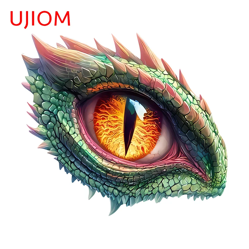 UJIOM Trendy Novelty Dragon Eye Wall Sticker High Quality Waterproof Bathroom Table Decal Scary Chic Air Conditioner Decor