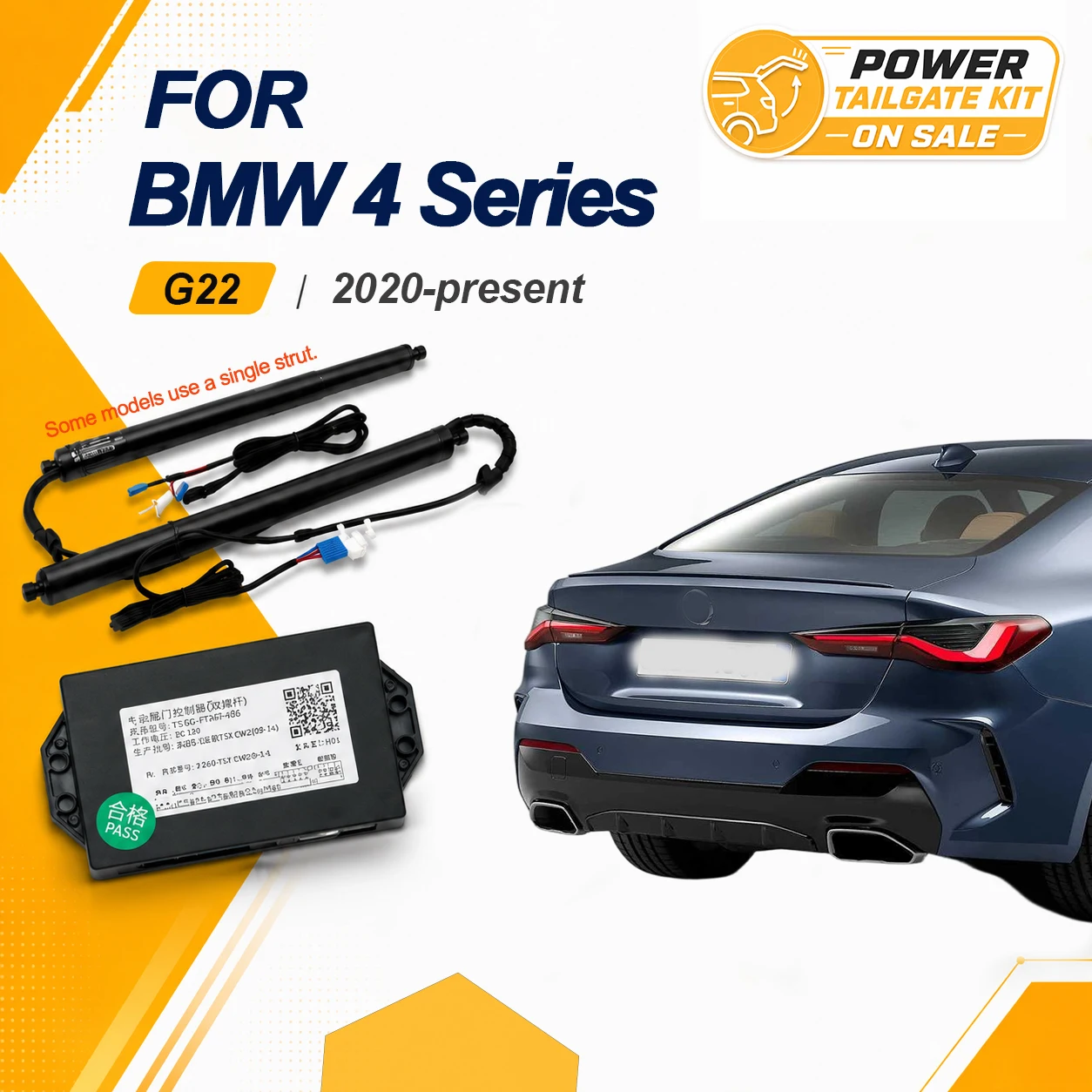 For BMW 4 Series G22 coupé 2020-present Car Power Trunk Lift Electric Hatch Tailgate Tail Gate Strut Auto Rear Door Actuator