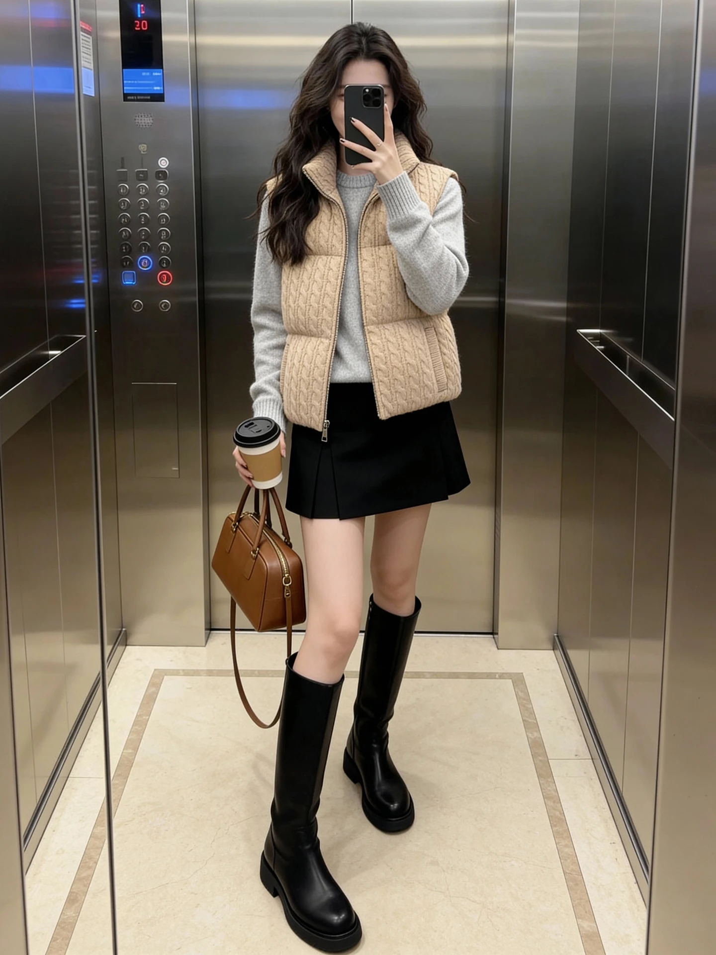 Thiened Gilet con colletto alla coreana a righe intrecciate Capispalla per donna Nuovo arrivo invernale di fascia alta di S Home South Oil