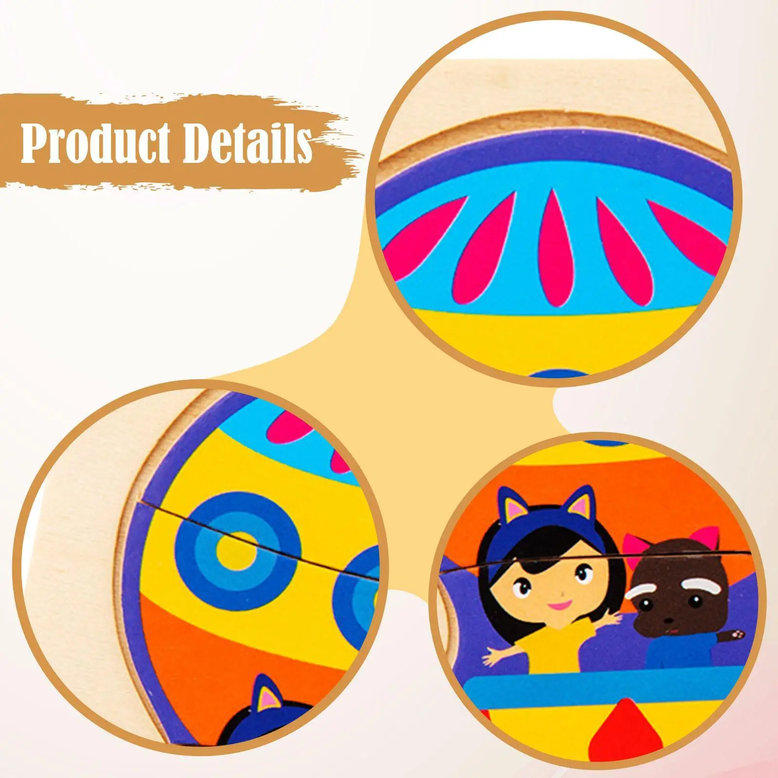 

Children’s Wooden Puzzle Skill Game Educational Kids Toys for Preschool Early Learning Cognitive Development