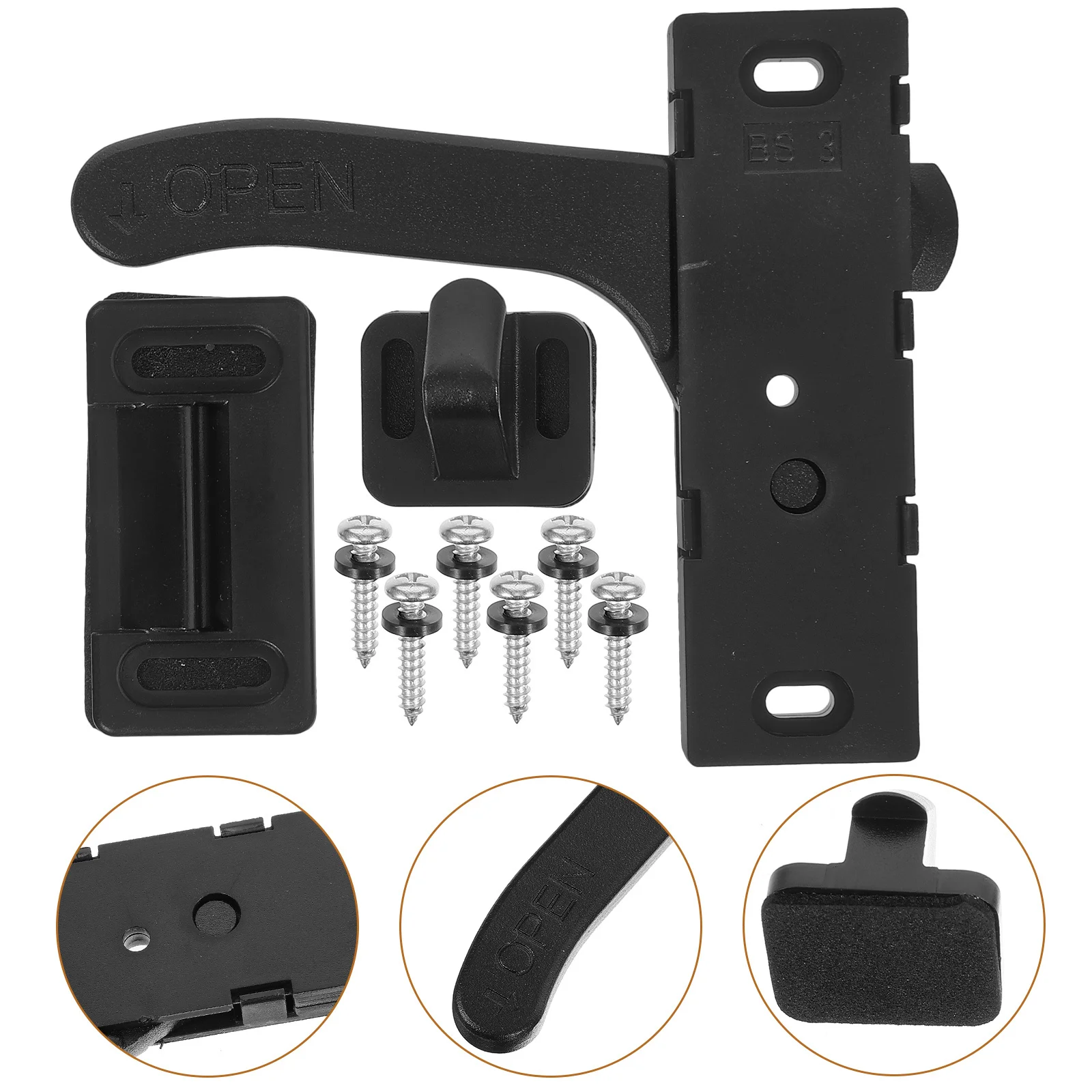 

Rv Screen Handle Set Heavy Duty Replacement For Camper Trailer Door Grip Handle Durable Rv Door Hardware Accessory