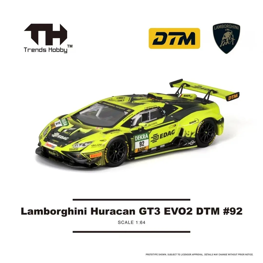 Trends Hobby 1:64 Lamborghini GT3 EVO2 DTM Porsche Taycan Turbo GT Alloy Die Cast Car Model Collection Gift