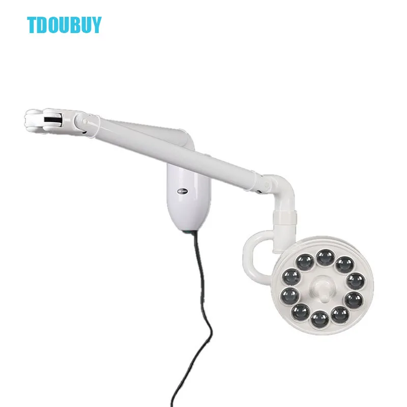 TDOUBUY 30W Hochey Medical Wall Mounted Dental LED Surgical Medical Exam Light Shadowless Lamp