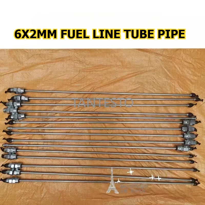 

6X2mm Metal Fuel Line Pipe Tube 60/80/100cm for Diesel Pump Test Bench Repair Tools