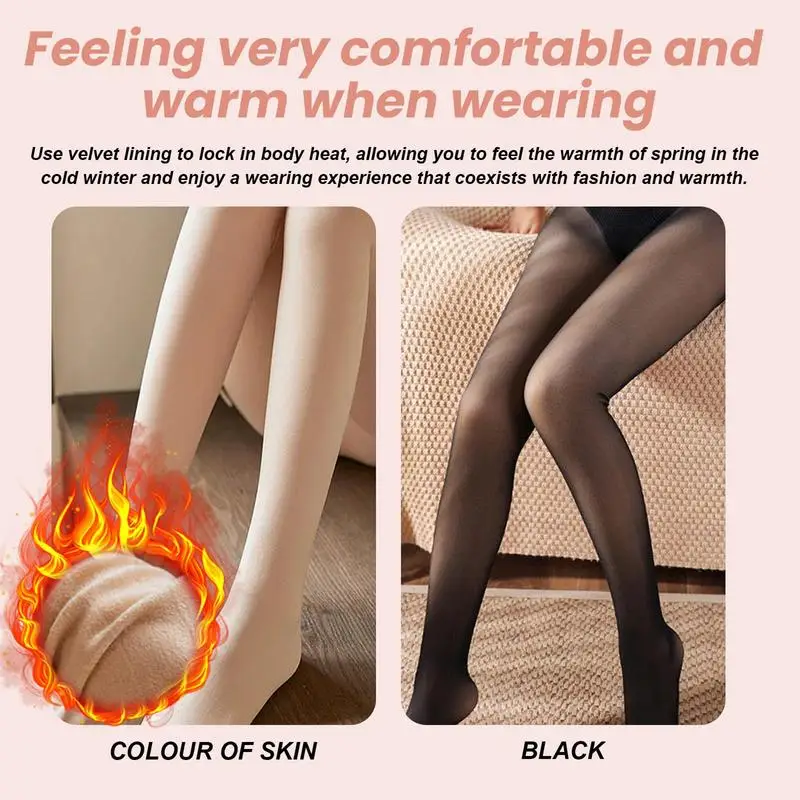 Winter Tights For Women Winter Warm Fleece Lined Leggings High Waisted Thick Soft Stretchy Thermal Winter Leggings Under Dress