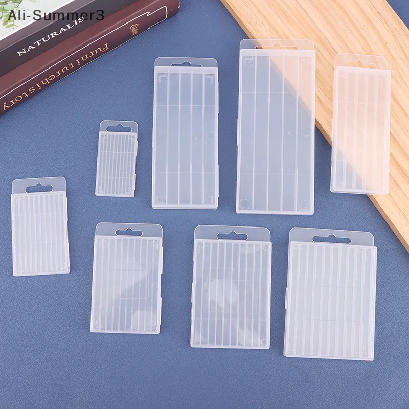 Boîte d'emballage transparente à 5/10 trous, perceuse hélicoïdale en plastique, boîte vide, boîte de rangement, boîte à outils, accessoires d'outils, foret pour le travail du bois