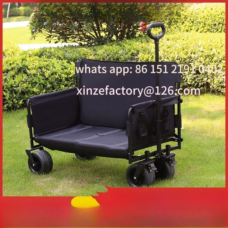 

Customizable outdoor camping trolley sofa seat can sit and lie down dual-purpose portable trolley